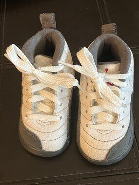 Air Jordan Retro Playoffs TD Toddler Nike Shoes Size 4C-Lightly Pre-owned